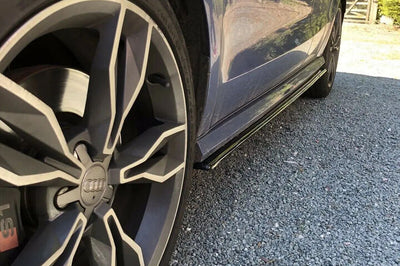 Audi SL 8X Low Splitter Kit Gloss Black ABS Plastic