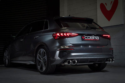 Cobra Exhausts - Audi S3 (8Y) 5 door Sportback Valved Turbo Back Performance Exhaust