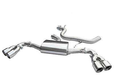 Cobra Exhausts - Audi TT (Mk2) 1.8/2.0 TFSI (2WD) (2007-11) Cat Back Performance Exhaust