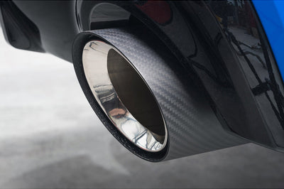 Cobra Exhausts - BMW M135i xDrive (F40) OEM Style M Performance Tips - Carbon Fibre Larger 4" Slip-on Replacement Tailpipes