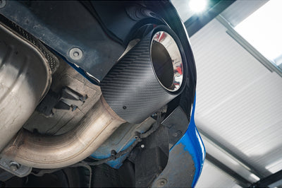 Cobra Exhausts - BMW M135i xDrive (F40) OEM Style M Performance Tips - Carbon Fibre Larger 4" Slip-on Replacement Tailpipes