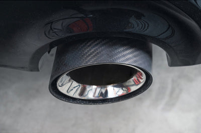 Cobra Exhausts - BMW X2 M35i xDrive (F39) OEM Style M Performance Tips - Carbon Fibre Larger 4" Slip-on Replacement Tailpipes