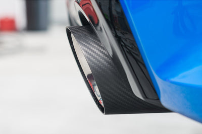 Cobra Exhausts - BMW M135i xDrive (F40) OEM Style M Performance Tips - Carbon Fibre Larger 4" Slip-on Replacement Tailpipes