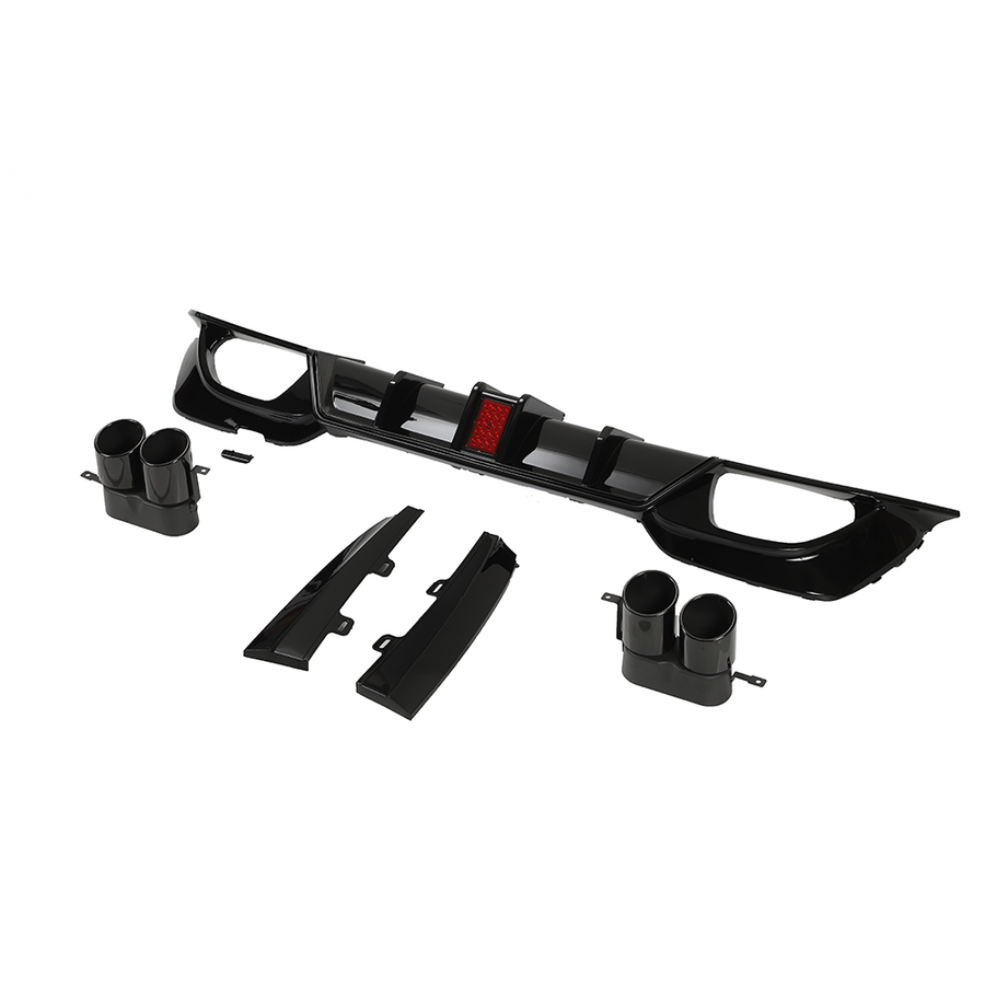 BMW G20/G21 3 SERIES 2019-2022 PRE LCI GLOSS LED BLACK DIFFUSER WITH TIPS