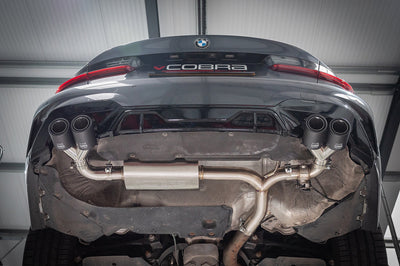 Cobra Exhausts - BMW 330e Touring (G21) (19>) Valved Quad Exit Rear Axle Back M3 Style Performance Exhaust