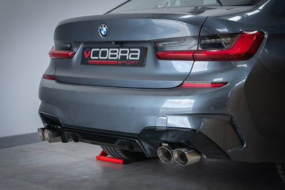 Cobra Exhausts - BMW 330e (G20) (19>) Non-Valved Venom Quad Exit Rear Axle Back M3 Style Performance Exhaust