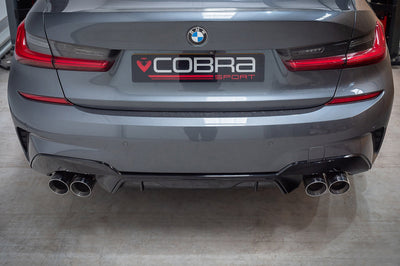 Cobra Exhausts - BMW 330e (G20) (19>) Non-Valved Venom Quad Exit Rear Axle Back M3 Style Performance Exhaust