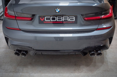 Cobra Exhausts - BMW 330e Touring (G21) (19>) Non-Valved Venom Quad Exit Rear Axle Back M3 Style Performance Exhaust