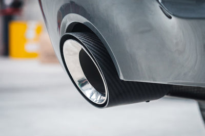 Cobra Exhausts - BMW 4 Series (G22/G23) Carbon Fibre M Performance Tips - OEM Style Larger 3.5" Slip-on Replacement Tailpipes