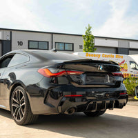 BMW G22/G23 4 SERIES 2020-2024 PRE LCI GLOSS BLACK ROUND TIP DIFFUSER