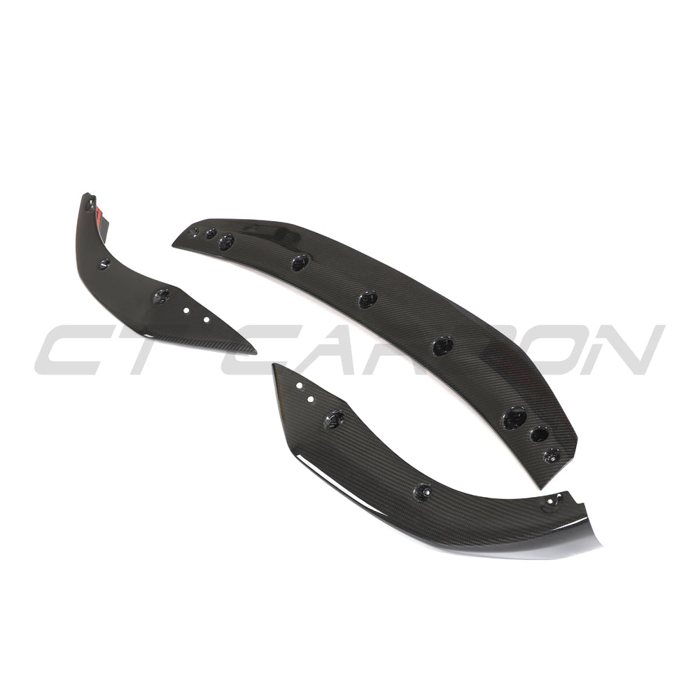 BMW 4 SERIES G26 & i4 PRE-PREG CARBON FIBRE SPLITTER - V1 - CT DESIGN