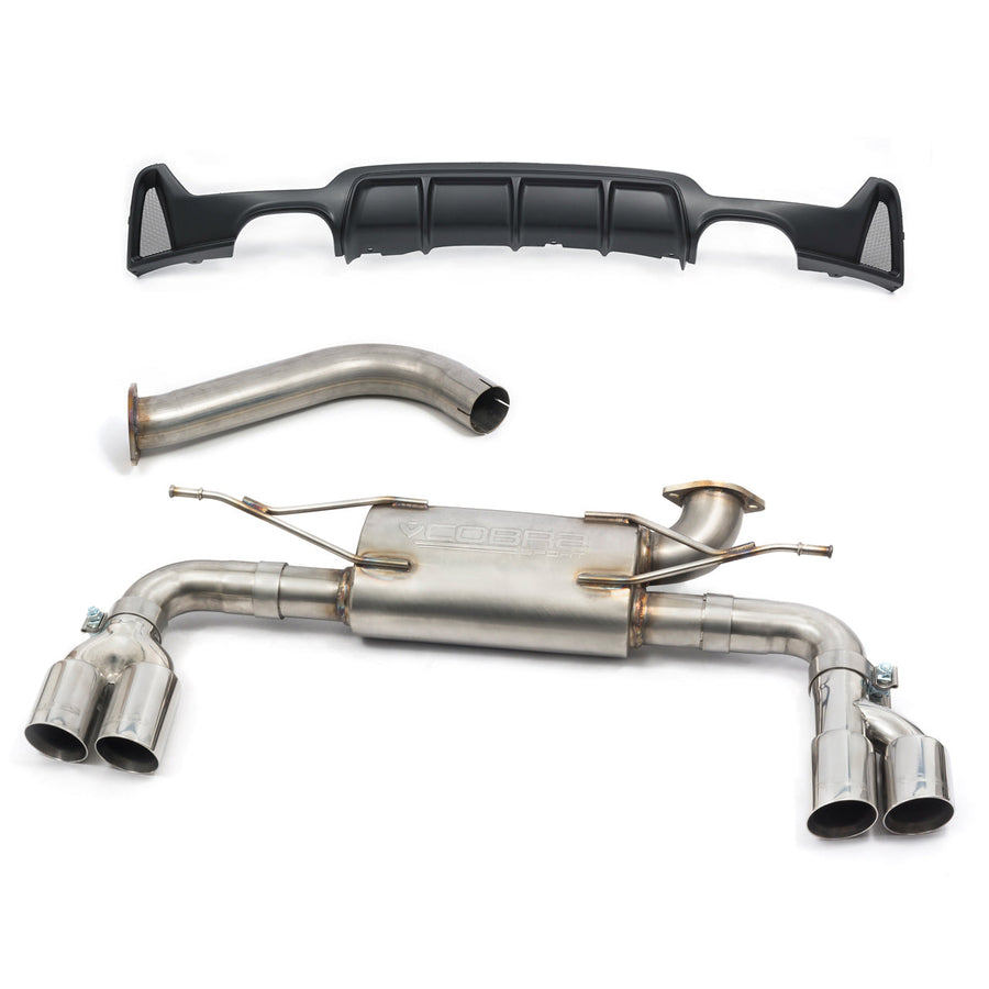 Cobra Exhausts - BMW 420D (F32/F33/F36) (13-20) Quad Exit M4 Style Performance Exhaust Conversion
