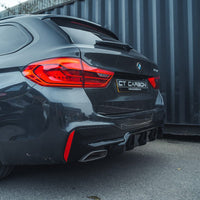 BMW G30/G31 5 SERIES 2017-2023 GLOSS BLACK DIFFUSER - V2