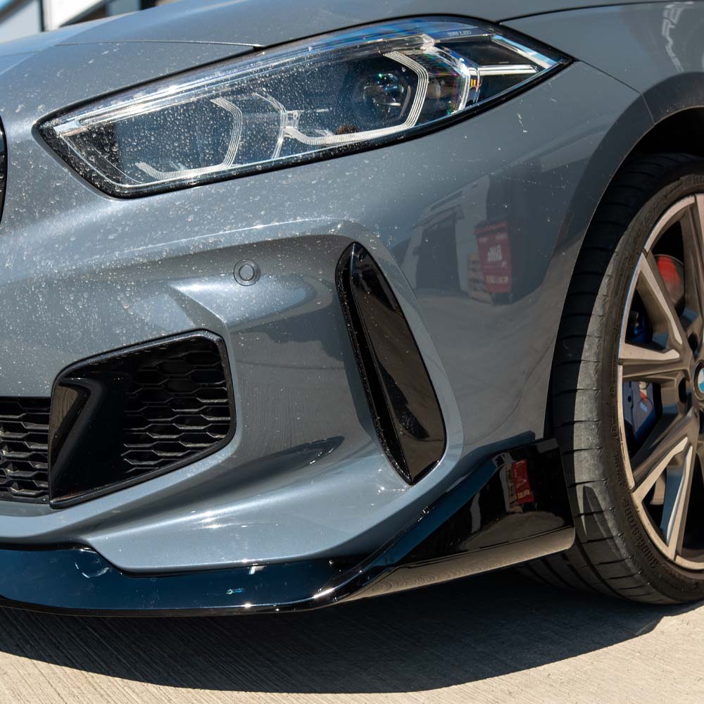 BMW F40 1 SERIES GLOSS BLACK SPLITTER - V1