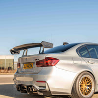 BMW F80 M3 & F30 3 SERIES CARBON FIBRE SWAN NECK WING - CT DESIGN