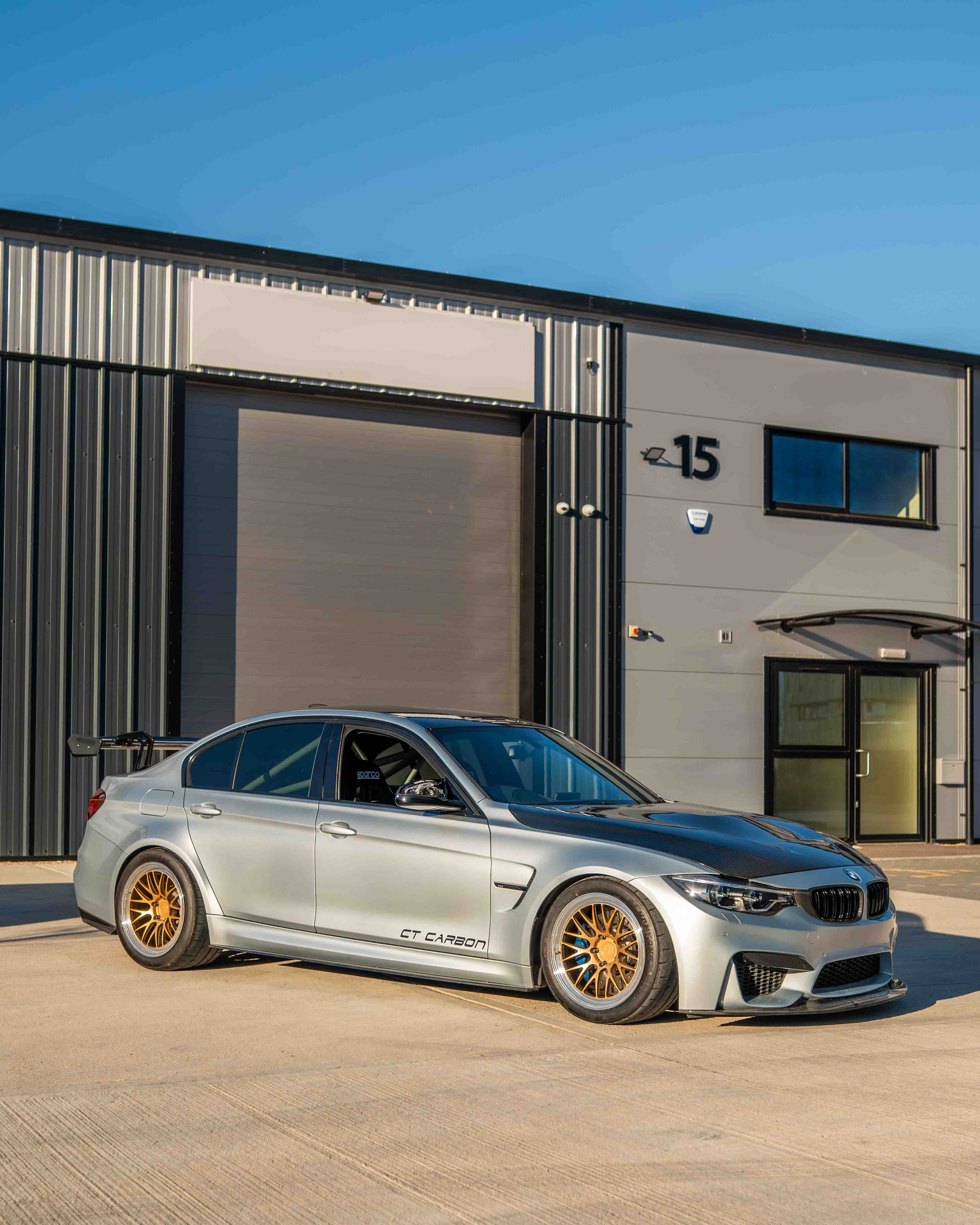 BMW F80 M3 & F30 3 SERIES CARBON FIBRE SWAN NECK WING - CT DESIGN