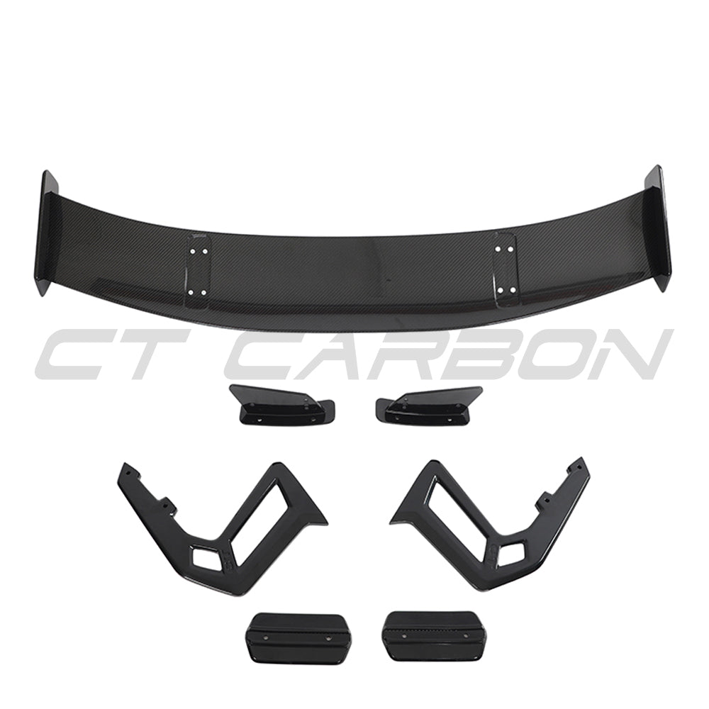 BMW F87 M2/M2C & F22 2 SERIES CARBON FIBRE SWAN NECK WING - V8 - CT DESIGN