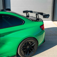 BMW F87 M2/M2C & F22 2 SERIES CARBON FIBRE SWAN NECK WING - V8 - CT DESIGN