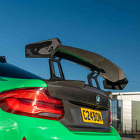 BMW F87 M2/M2C & F22 2 SERIES CARBON FIBRE SWAN NECK WING - V8 - CT DESIGN
