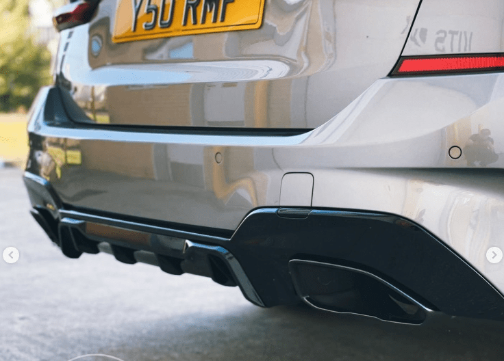 BMW G20/G21 3 SERIES 2019-2022 PRE LCI GLOSS BLACK DIFFUSER (SQUARE TIPS)