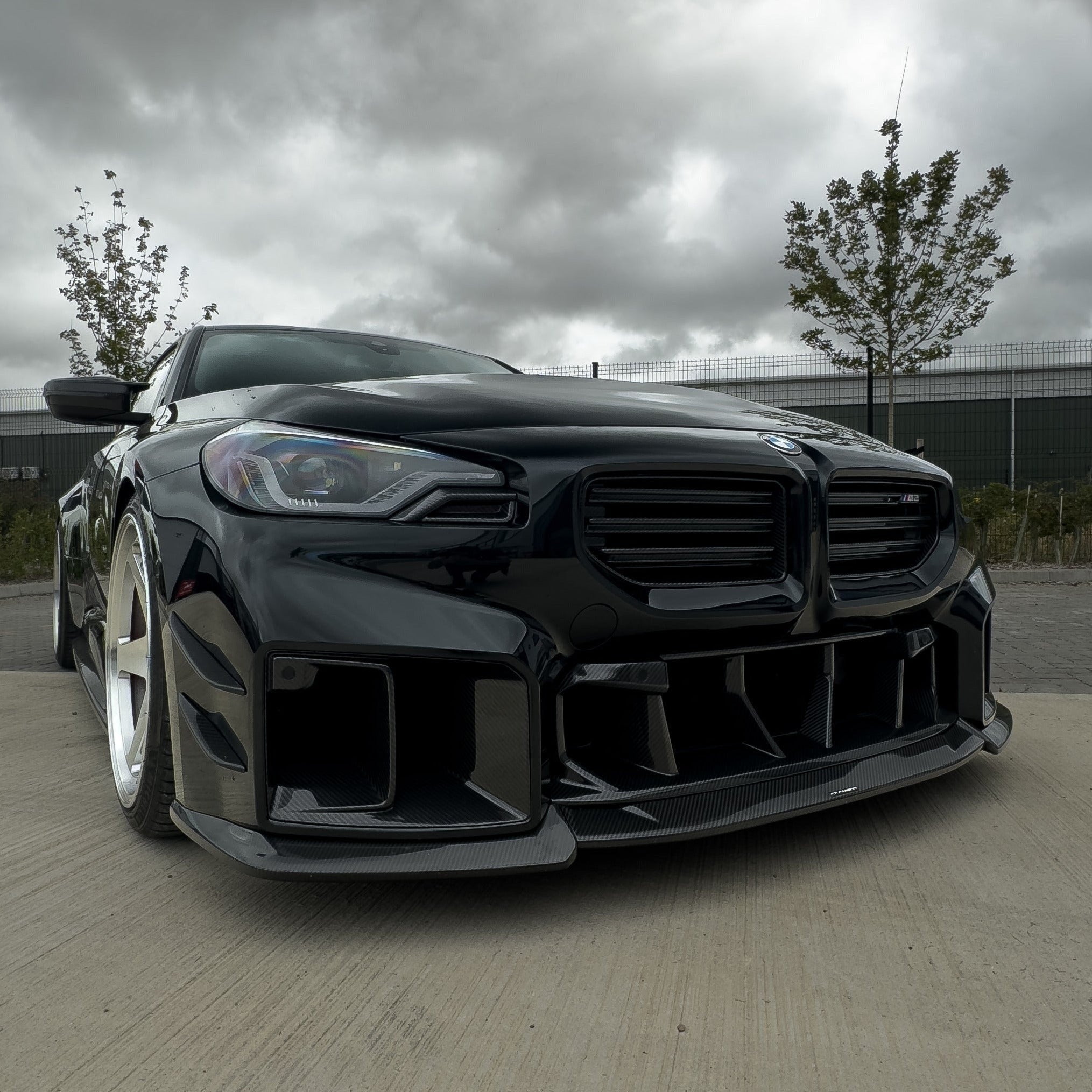 BMW G87 M2 CARBON FIBRE FRONT HEAD LIGHT ADD ON - CT DESIGN