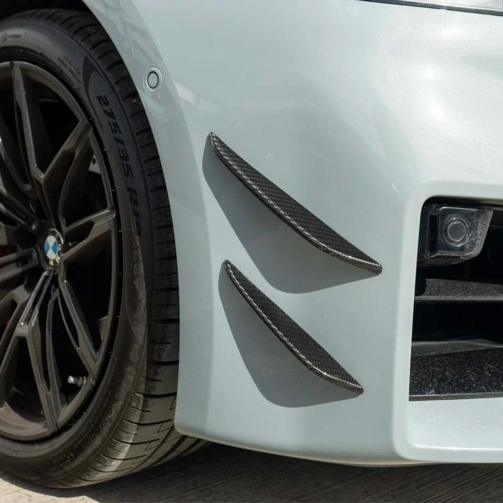 BMW G87 M2 CARBON FIBRE FRONT BUMPER CANARDS