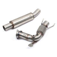 Cobra Exhausts - BMW M135i (F40) Front Downpipe Sports Cat / De-Cat To Cobra Sport Performance Exhaust Package