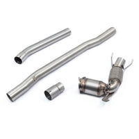 Cobra Exhausts - BMW M135i (F40) Front Downpipe Sports Cat / De-Cat To Cobra Sport Performance Exhaust Package