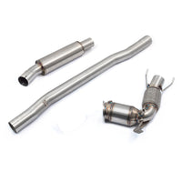 Cobra Exhausts - BMW M135i (F40) Front Downpipe Sports Cat / De-Cat To Cobra Sport Performance Exhaust Package