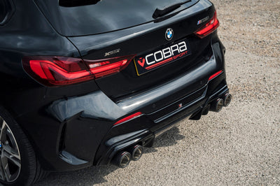 Cobra Exhausts - BMW M135i (F40) Venom Quad Exit M3 Style Race Box Delete Cat Back Performance Exhaust