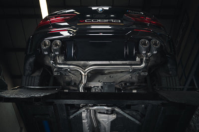 Cobra Exhausts - BMW M135i (F40) Quad Exit GPF/PPF Back Non-Valved Race Box Delete M3 Style Performance Exhaust