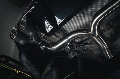 Cobra Exhausts - BMW M135i (F40) Venom Quad Exit Turbo Back M3 Style Race Box Delete Performance Exhaust