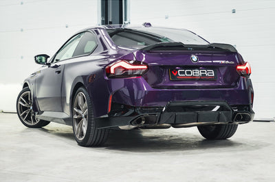 Cobra Exhausts - BMW M240i (G42) (21>) Venom Race Rear Axle Back (Back Box Delete) Performance Exhaust