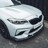BMW M2C F87 2016-2021 CARBON FIBRE SPLITTER - V2