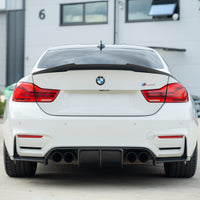 BMW M2/M3/M4/M5 F10/F80/F82/F83/F87 CARBON FIBRE EXHAUST TIPS - BLACK x4