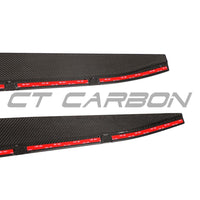 BMW M3 G80/G81 CARBON FIBRE SIDE SKIRT EXTENSIONS - V3 - CT DESIGN