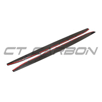 BMW M3 G80/G81 CARBON FIBRE SIDE SKIRT EXTENSIONS - V3 - CT DESIGN