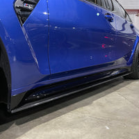 BMW M3 G80/G81 CARBON FIBRE SIDE SKIRT EXTENSIONS - V3 - CT DESIGN