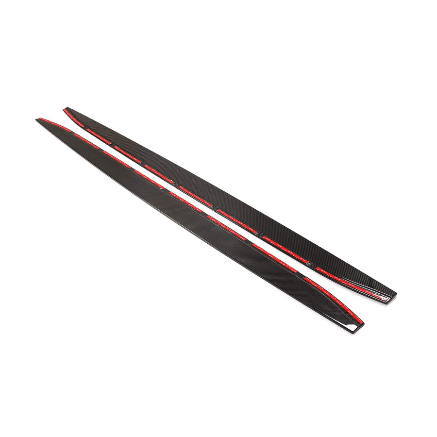 BMW M3 G80/G81 CARBON FIBRE SIDE SKIRT EXTENSIONS - V3 - CT DESIGN