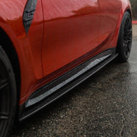 BMW M3 G80/G81 CARBON FIBRE SIDE SKIRT REPLACEMENT - V4 - CT DESIGN
