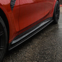 BMW M3 G80/G81 CARBON FIBRE SIDE SKIRT REPLACEMENT & EXTENSION - CT DESIGN