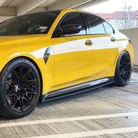 BMW M3 G80/G81 CARBON FIBRE SIDE SKIRT REPLACEMENT & EXTENSION - CT DESIGN
