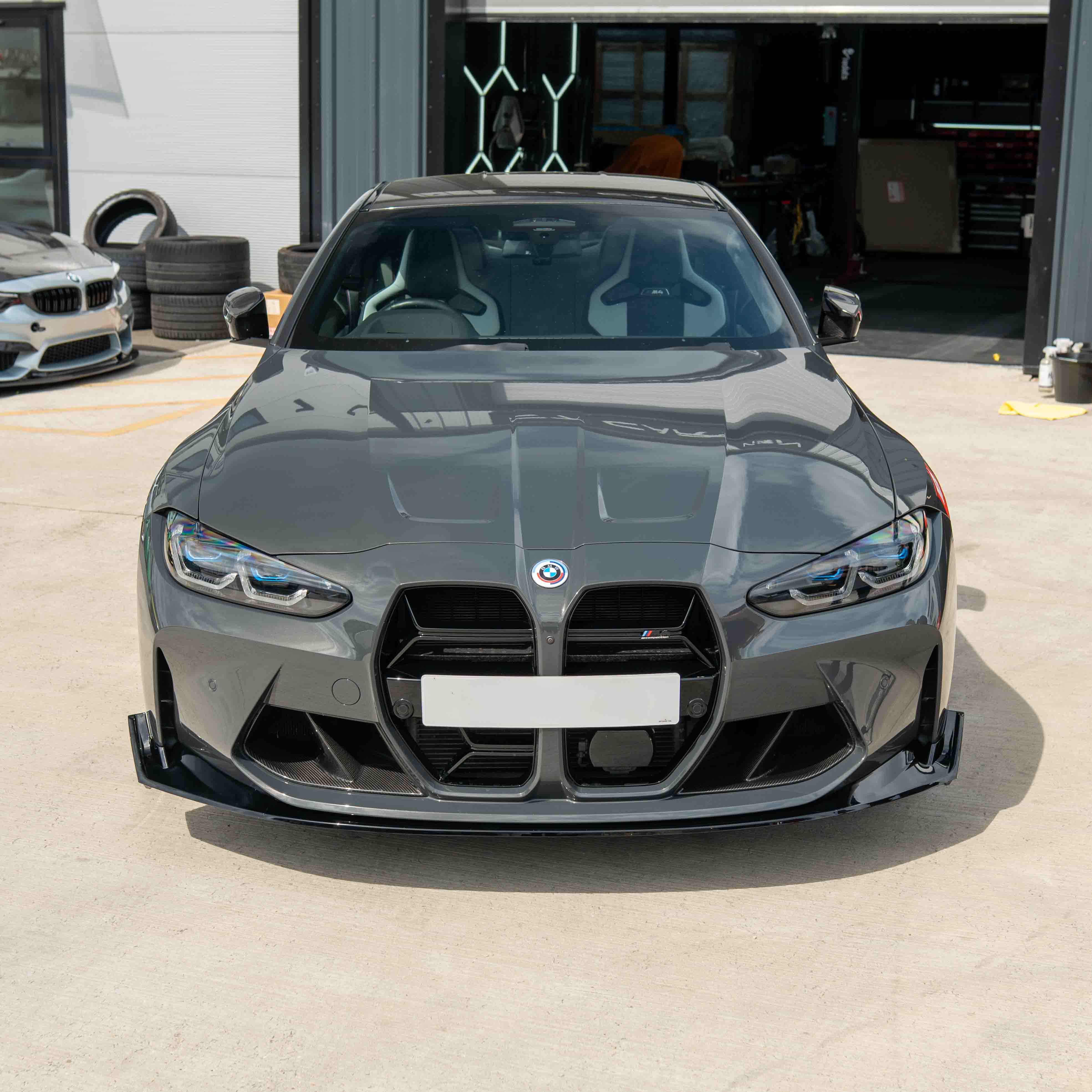 BMW M3 & M4 G80/G81/G82/G83 GLOSS BLACK SPLITTER - V1