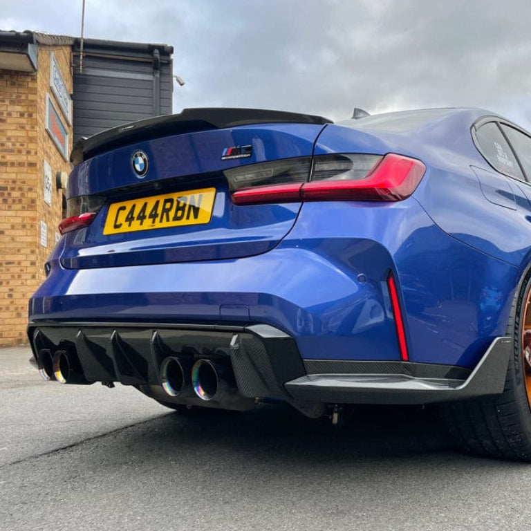 BMW M3/3 SERIES G80/G20 2018+ WET CARBON FIBRE SPOILER - V3