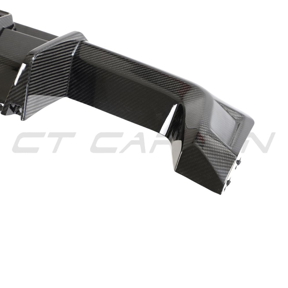 BMW M3/M4 G80/G81/G82/G83 CARBON FIBRE DIFFUSER WITH LED - V3 - CT DESIGN