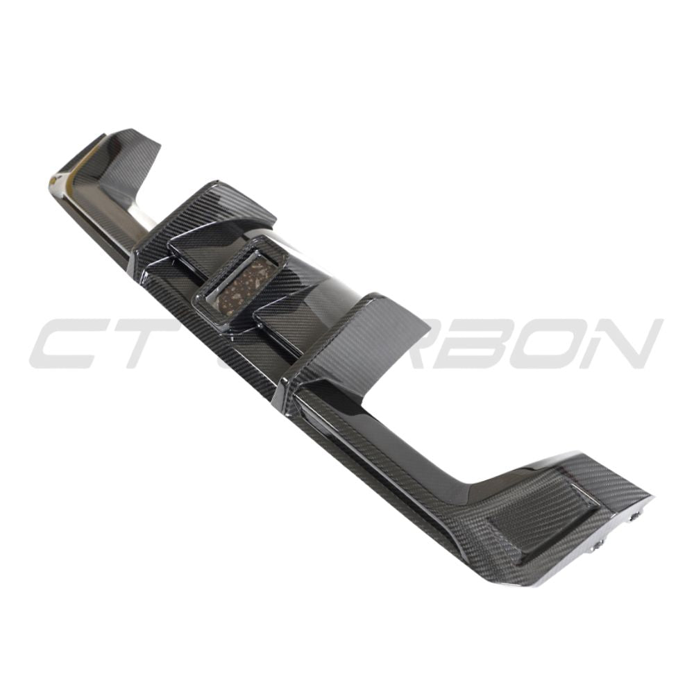 BMW M3/M4 G80/G81/G82/G83 CARBON FIBRE DIFFUSER WITH LED - V3 - CT DESIGN