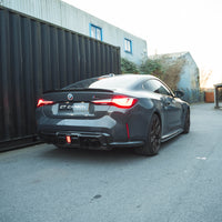 BMW M3/M4 G80/G81/G82/G83 CARBON FIBRE DIFFUSER WITH LED - V3 - CT DESIGN