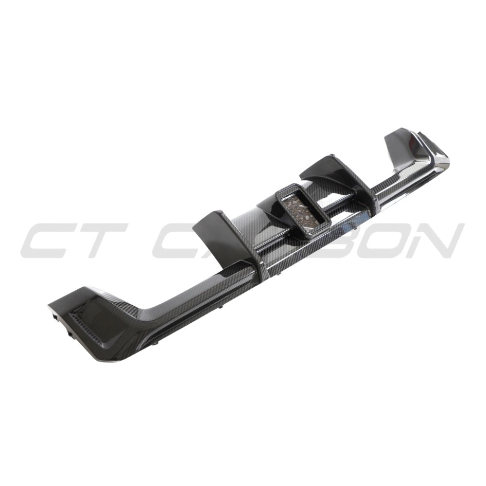 BMW M3/M4 G80/G81/G82/G83 CARBON FIBRE DIFFUSER WITH LED - V3 - CT DESIGN
