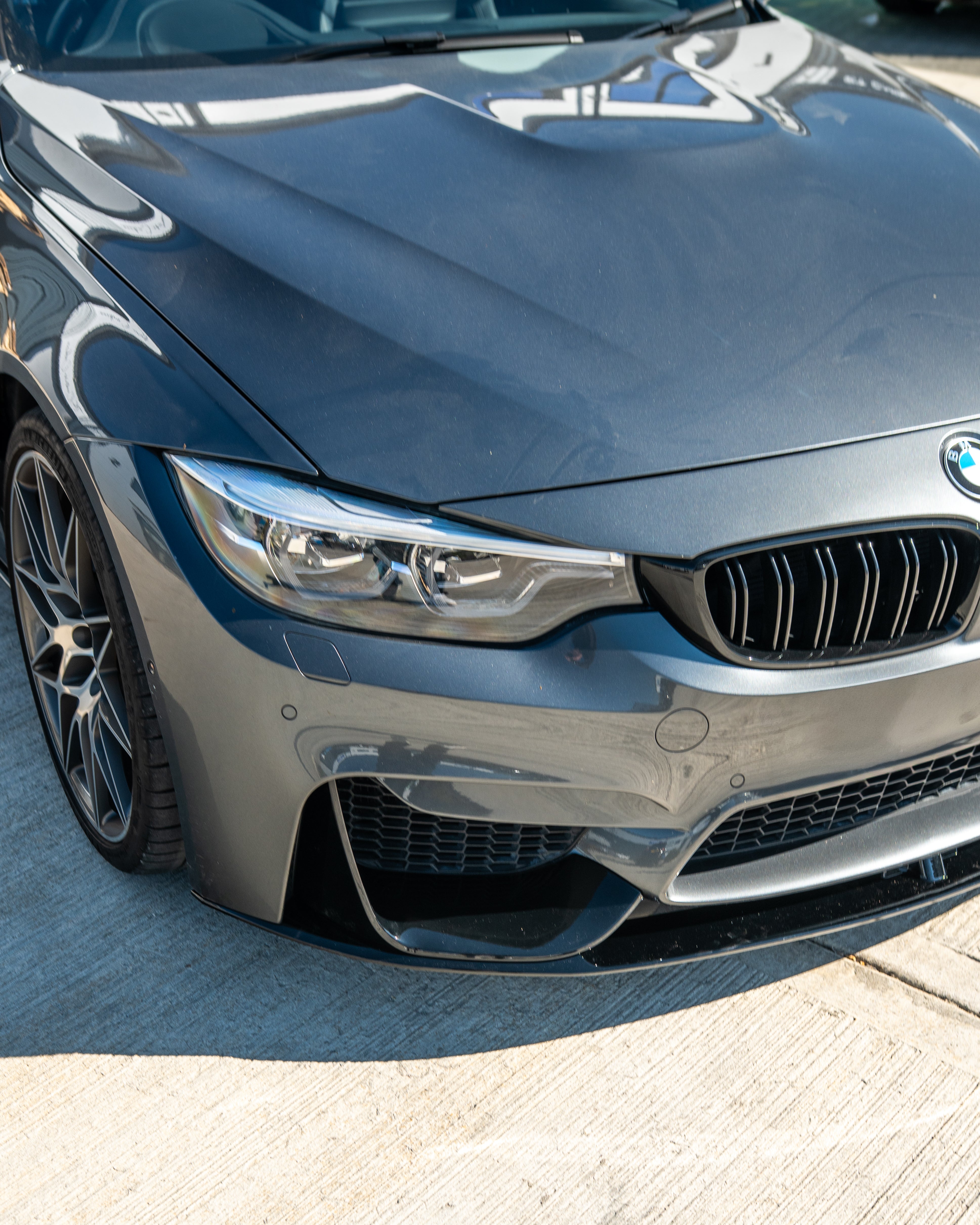 BMW M3/M4 (F80 F82 F83) 2014-2020 GLOSS BLACK SPLITTER - V1