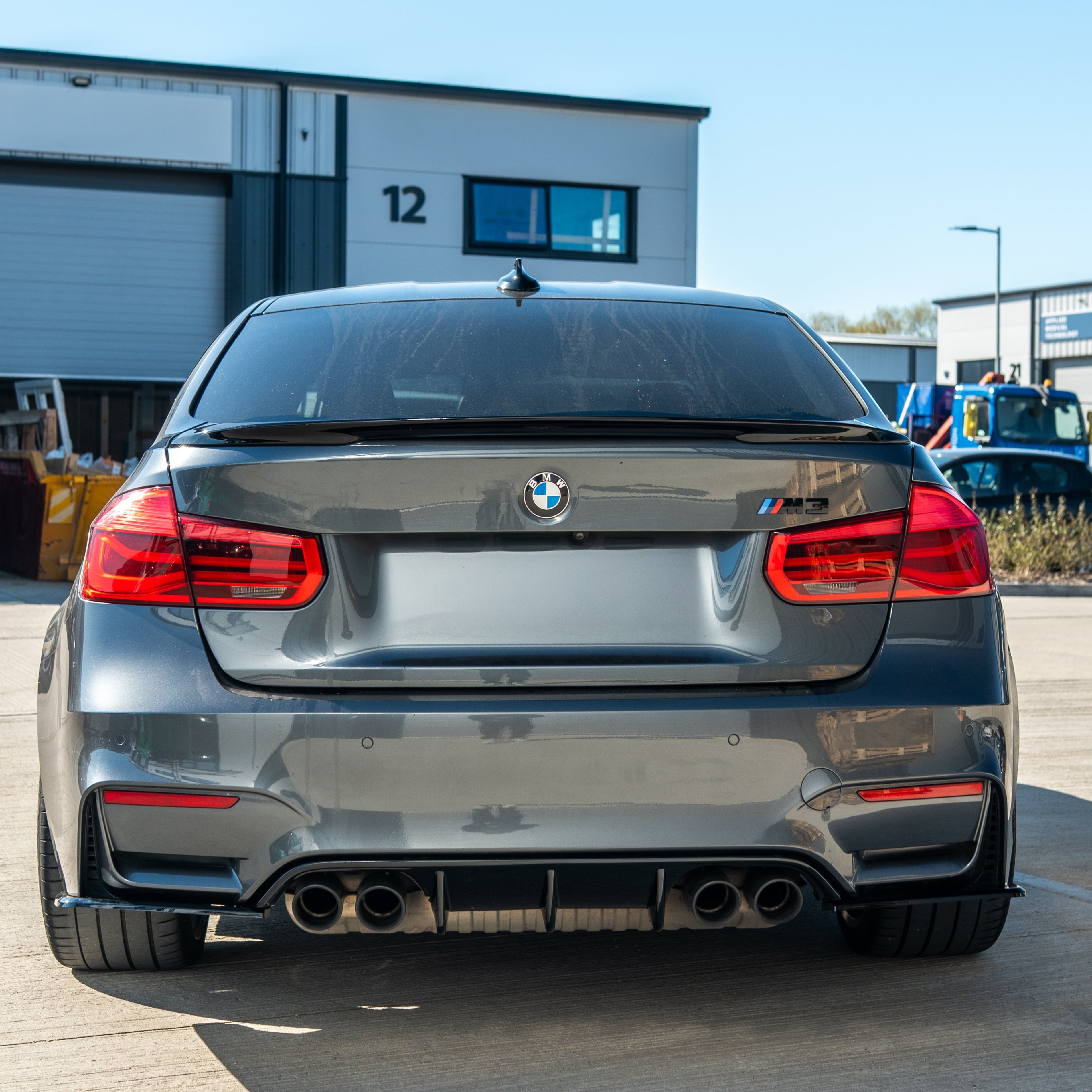 BMW 3 SERIES F30 GLOSS BLACK SPOILER - V1